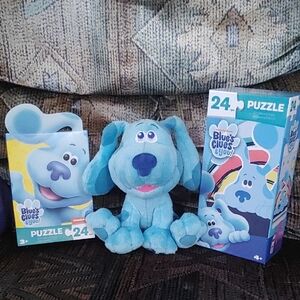 Blue Plush Puppy Toy - Blue